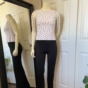 Vintage Fashion Art Cherry Top